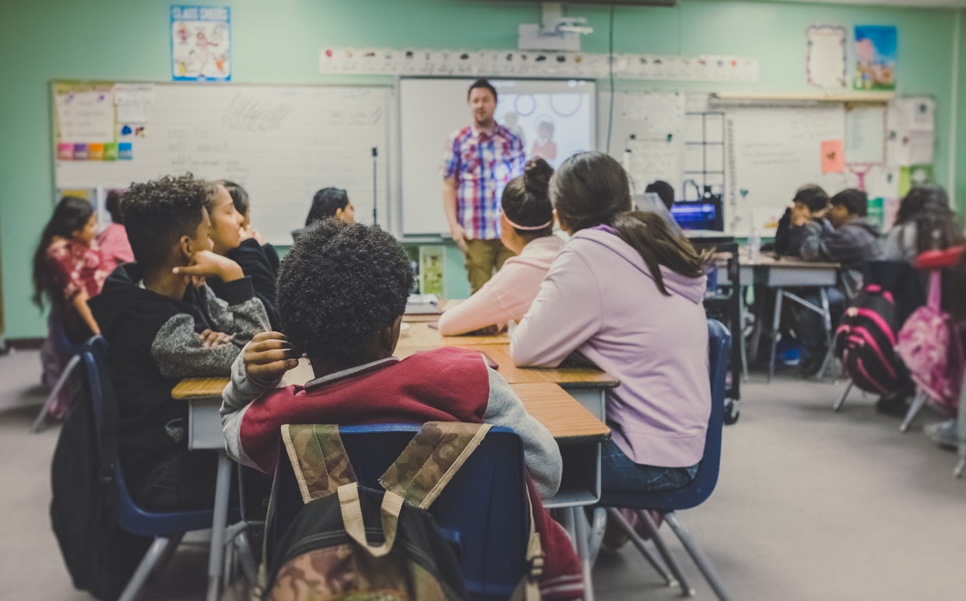 Children learning in a classroom